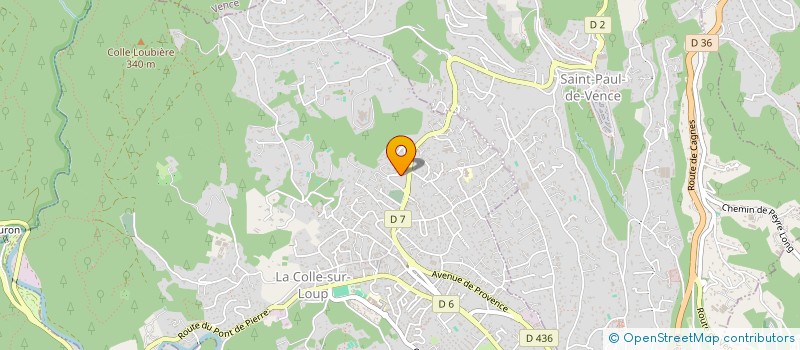 localisation de l'entreprise SCI DOUCE FRANCE  LA COLLE SUR LOUP