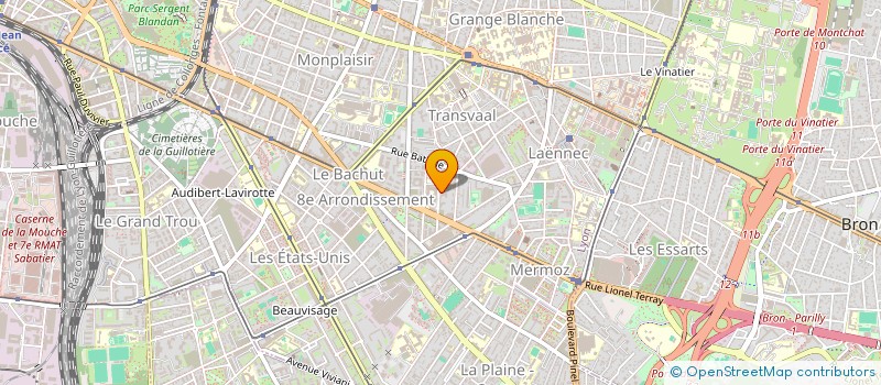 localisation de l'entreprise SCI DOUCERET  LYON