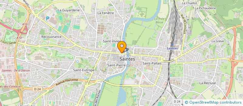 localisation de l'entreprise SCI DOUCEUR  SAINTES