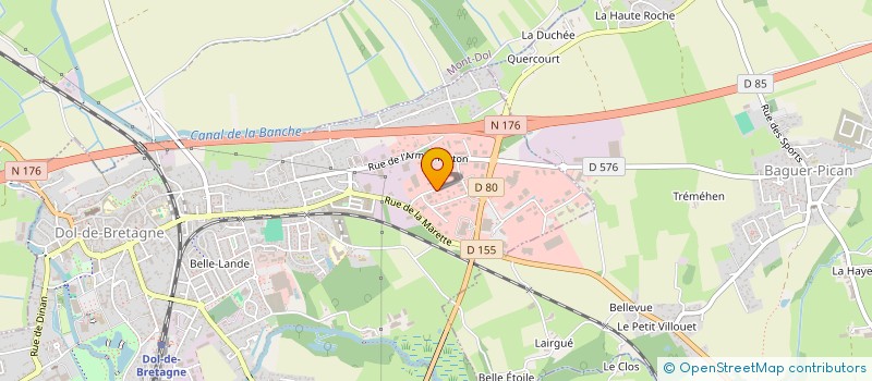 localisation de l'entreprise SCI DOUCIN  DOL-DE-BRETAGNE