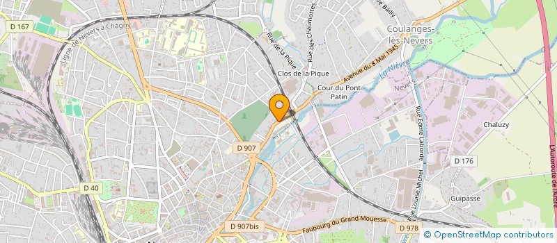 localisation de l'entreprise SCI DOUD'S FIRST à NEVERS