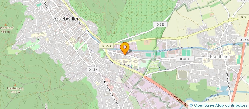 localisation de l'entreprise SCI DOUDE  GUEBWILLER