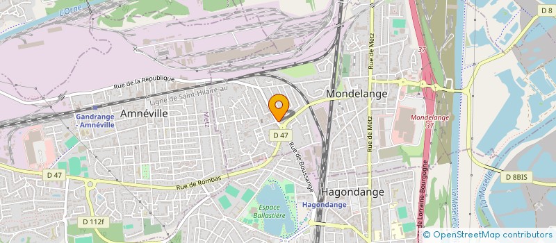 localisation de l'entreprise SCI DOUDI'S à MONDELANGE