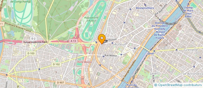 localisation de l'entreprise SCI DOUDOU à PARIS