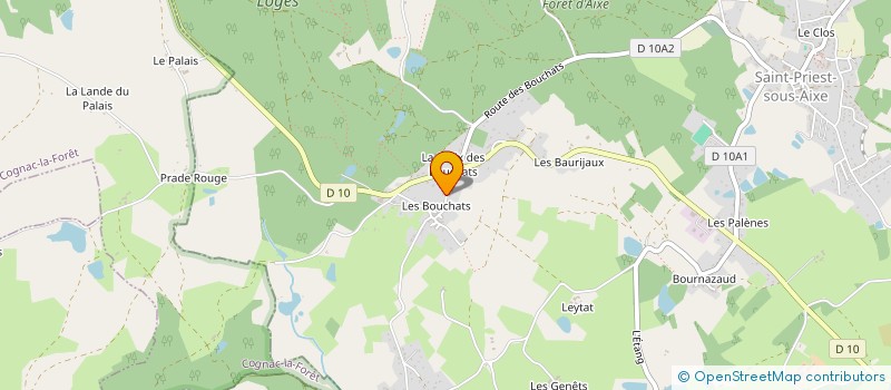 localisation de l'entreprise SCI DOUDOUDEDE à SAINT-PRIEST-SOUS-AIXE
