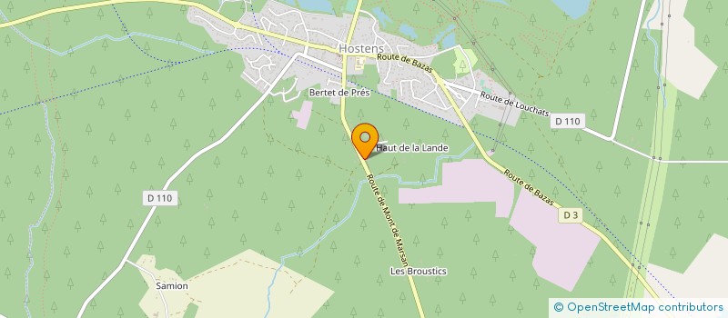 localisation de l'entreprise SCI DOUENCE  HOSTENS