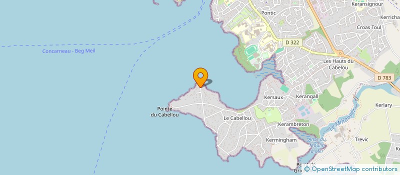 localisation de l'entreprise SCI DOUGLAS  CONCARNEAU