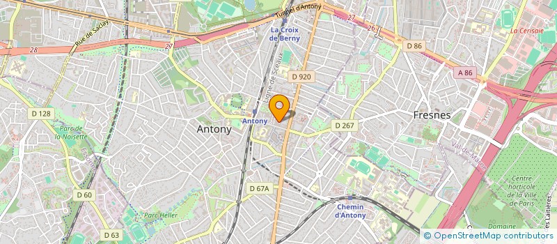 localisation de l'entreprise SCI DOUGLAS à ANTONY