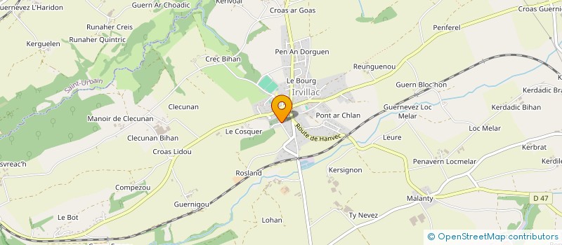 localisation de l'entreprise SCI DOUILL'ARTS  IRVILLAC