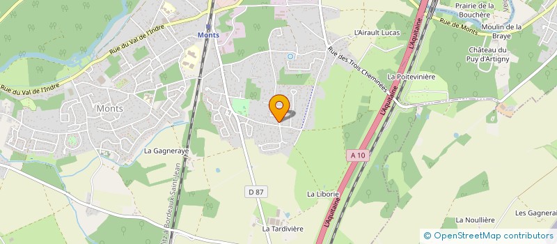 localisation de l'entreprise SCI DOUMAS-CICE  MONTS