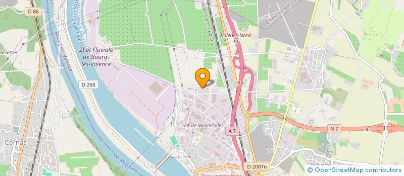 localisation de l'entreprise SCI DOUN  BOURG LES VALENCE