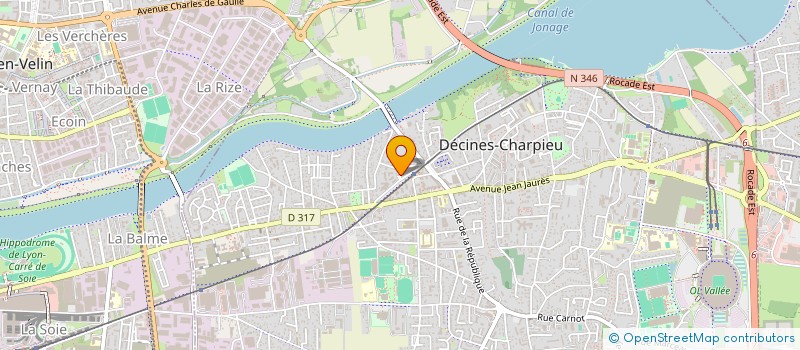 localisation de l'entreprise SCI DOUNE  DECINES CHARPIEU