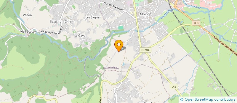 localisation de l'entreprise SCI DOUNEL  MONTBRISON