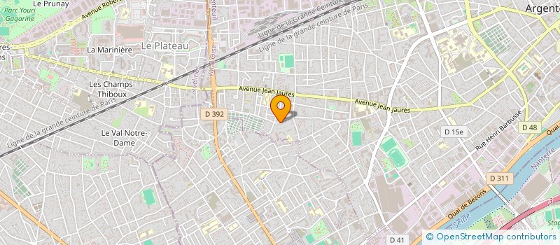 localisation de l'entreprise SCI DOUNIA  ARGENTEUIL