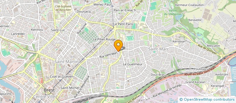 localisation de l'entreprise SCI DOURIC PARAMEDICALE  BREST