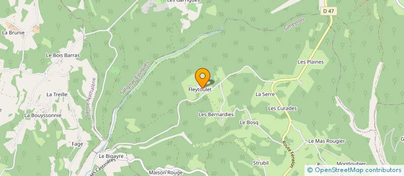 localisation de l'entreprise SCI DOURSAT  PRATS-DE-CARLUX