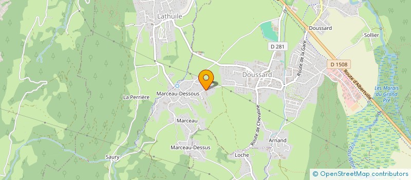 localisation de l'entreprise SCI DOUSSARD à DOUSSARD