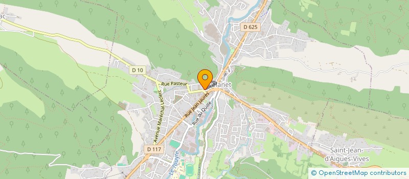 localisation de l'entreprise SCI DOUSSE RUBINEAU à LAVELANET