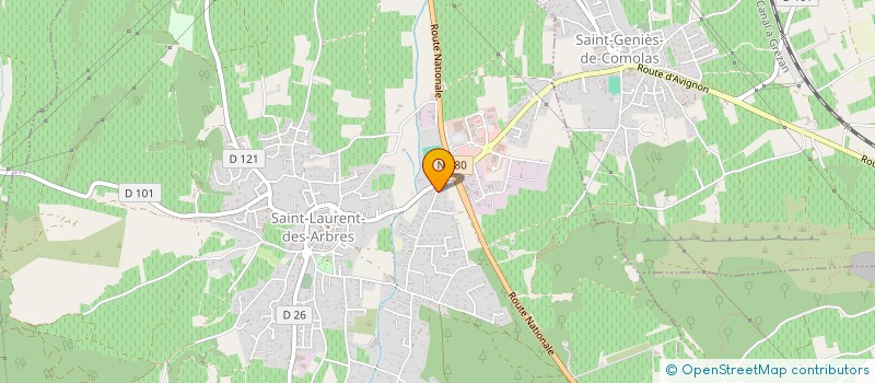 localisation de l'entreprise SCI DOUTEAUX  SAINT-LAURENT-DES-ARBRES