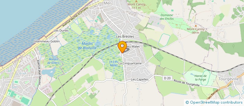 localisation de l'entreprise SCI DOUTOU 1 à BLONVILLE-SUR-MER