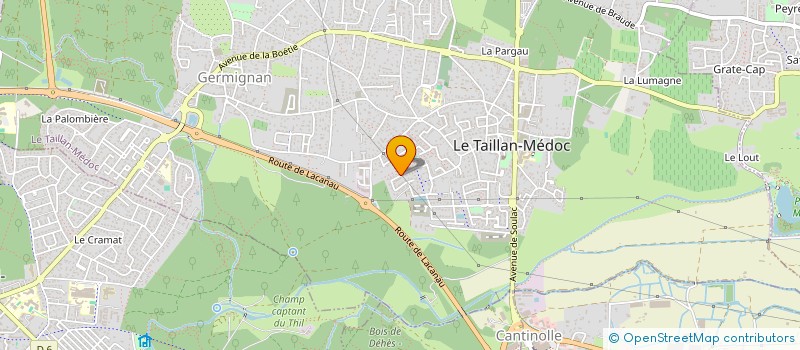 localisation de l'entreprise SCI DOUVAL  LE TAILLAN-MEDOC