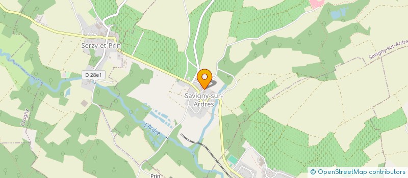 localisation de l'entreprise SCI DOUVREL  SAVIGNY-SUR-ARDRES