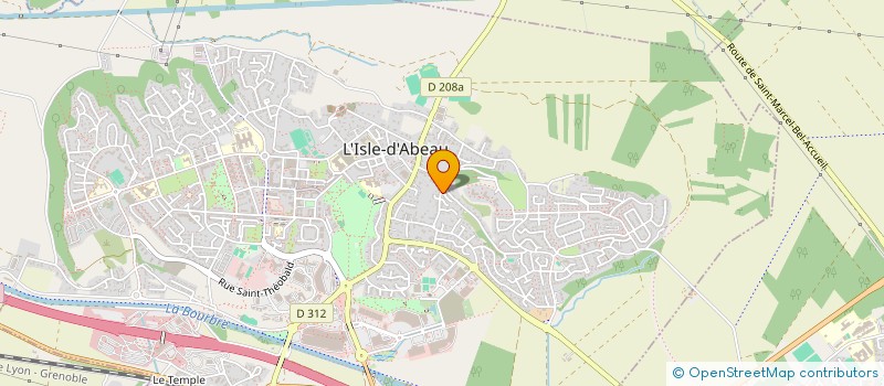 localisation de l'entreprise SCI DOUX LOGIS  L'ISLE-D'ABEAU