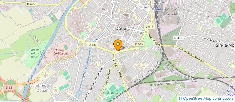 localisation de l'entreprise SCI DOVACLALIS à DOUAI