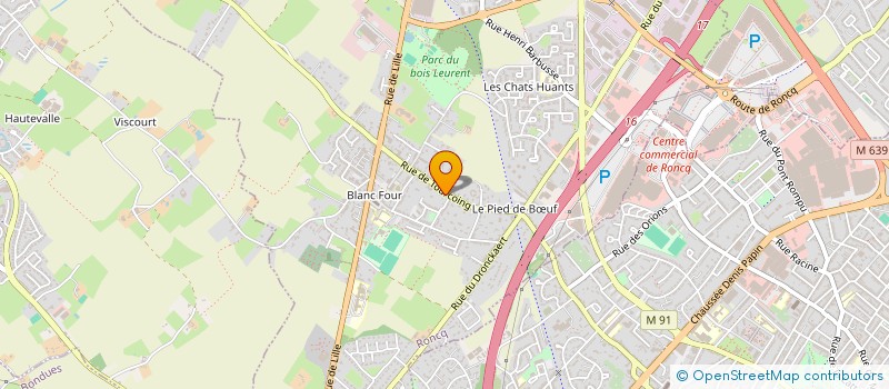 localisation de l'entreprise SCI DOVIAU à RONCQ