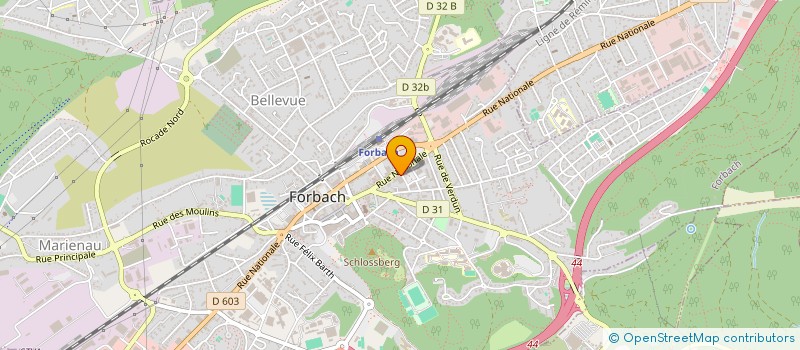 localisation de l'entreprise SCI DOWA  FORBACH