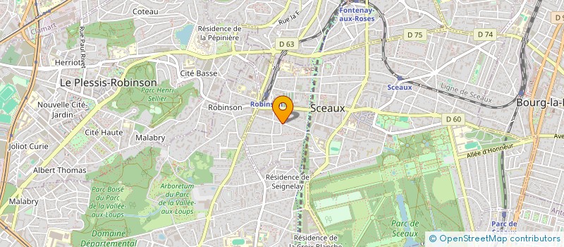localisation de l'entreprise SCI DOWNIX à SCEAUX