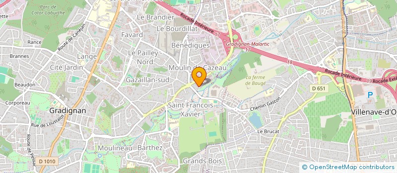 localisation de l'entreprise SCI DOYA  GRADIGNAN