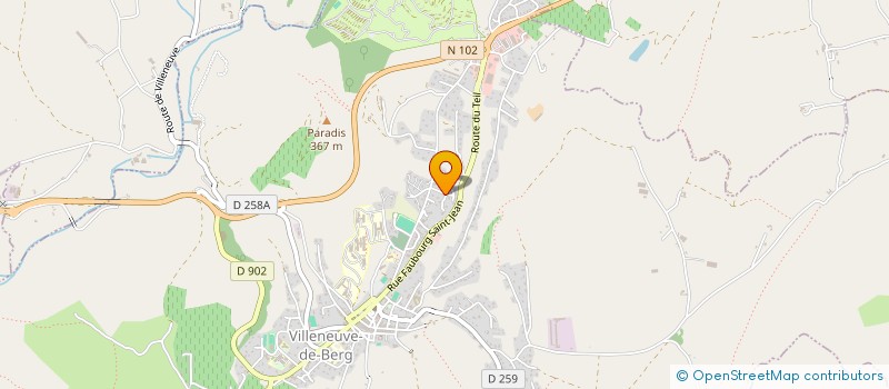 localisation de l'entreprise SCI DOYEN ET FILS  VILLENEUVE-DE-BERG