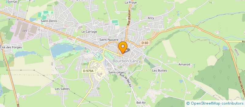 localisation de l'entreprise SCI DOYEN-LETOREY  BOURBON-LANCY