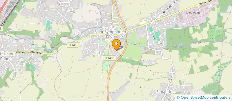 localisation de l'entreprise SCI DOZ  SAINT-SYMPHORIEN-D'OZON