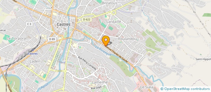 localisation de l'entreprise SCI DP 54  CASTRES