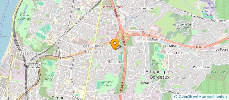 localisation de l'entreprise SCI DP INVESTISSEMENTS  CENON