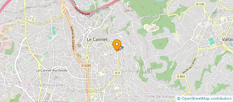 localisation de l'entreprise SCI DP2J à LE CANNET