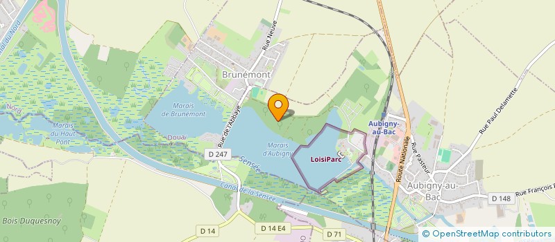 localisation de l'entreprise SCI DPA à AUBIGNY-AU-BAC