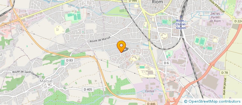 localisation de l'entreprise SCI DPA  RIOM