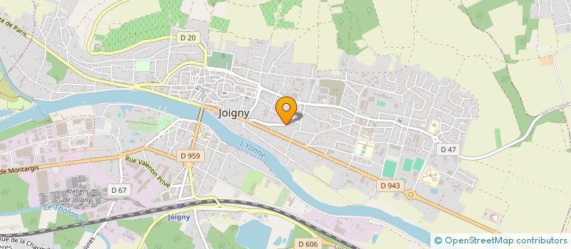 localisation de l'entreprise SCI DPAB à JOIGNY