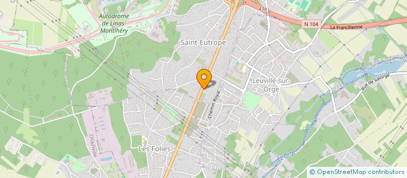 localisation de l'entreprise SCI DPC à LINAS