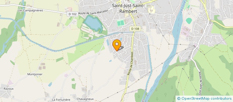 localisation de l'entreprise SCI DPCR  SAINT-JUST-SAINT-RAMBERT