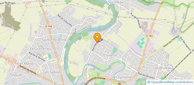 localisation de l'entreprise SCI DPF à NIORT