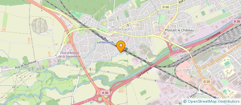 localisation de l'entreprise SCI DPHA  LUTTERBACH