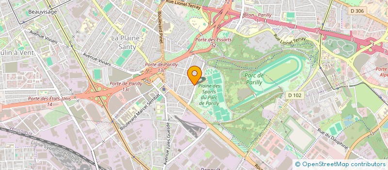 localisation de l'entreprise SCI DPHN  BRON