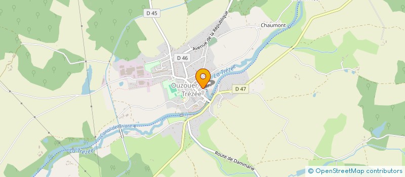 localisation de l'entreprise SCI DPI à OUZOUER-SUR-TREZEE