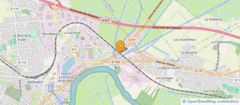 localisation de l'entreprise SCI DPJA  TONNAY-CHARENTE