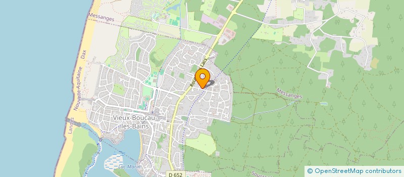 localisation de l'entreprise SCI DPL TAUZIN  VIEUX-BOUCAU-LES-BAINS