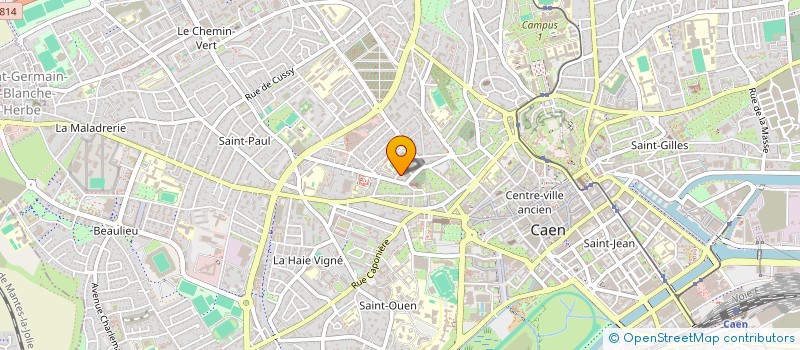 localisation de l'entreprise SCI DPM  CAEN